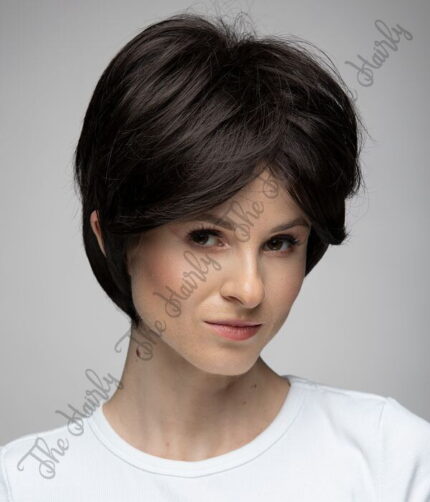 mieszana perułka głęboki brąz