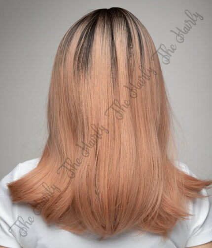 Peruka syntetyczna różowy blond z odrostem nowa kolekcja - obrazek 4