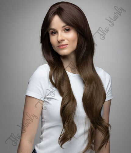 Peruka syntetyczna głęboki brąz