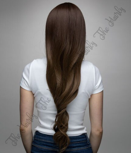 Peruka syntetyczna głęboki brąz - obrazek 4