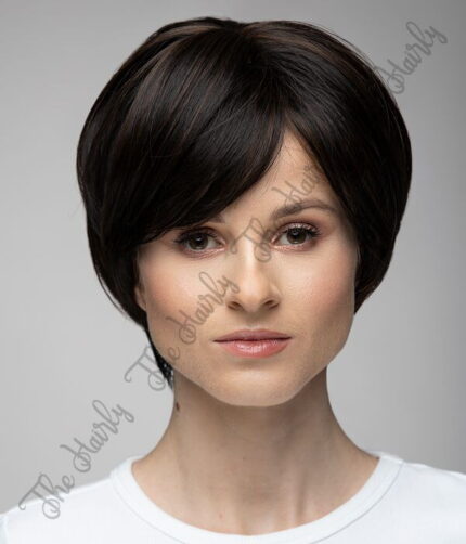 peruka syntetyczna w krótkiej długości z pięknymi pasemkami