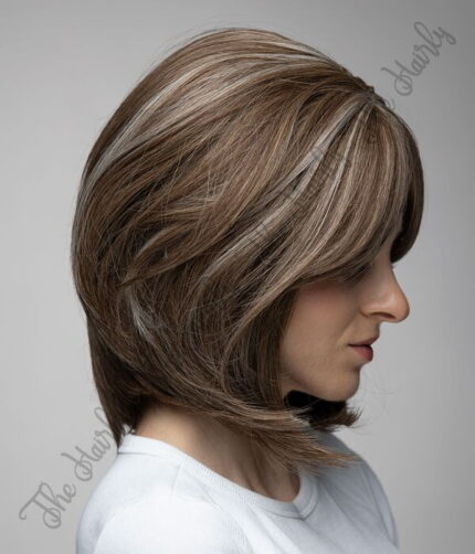 syntetyczne włosy brąz balejaż bob