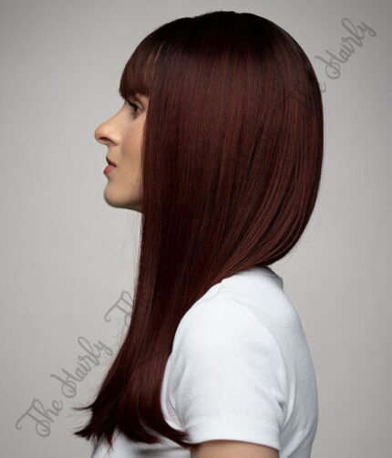 Peruka syntetyczna rudy śliwkowy nowa kolekcja - obrazek 3