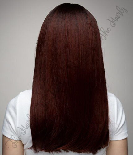 Peruka syntetyczna rudy śliwkowy nowa kolekcja - obrazek 4