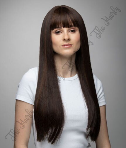 peruka syntetyczna ciemny brąz