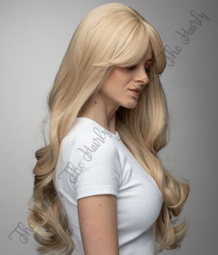 blond peruka syntetyczna dłuższa