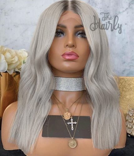 peruka blond front lace