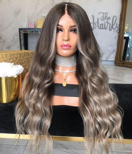 peruka naturalna front lace ombre