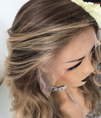 peruka naturalna front lace blond