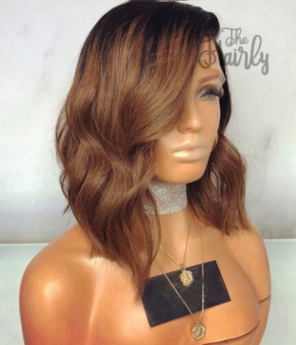 Peruka naturalna front lace braz bob