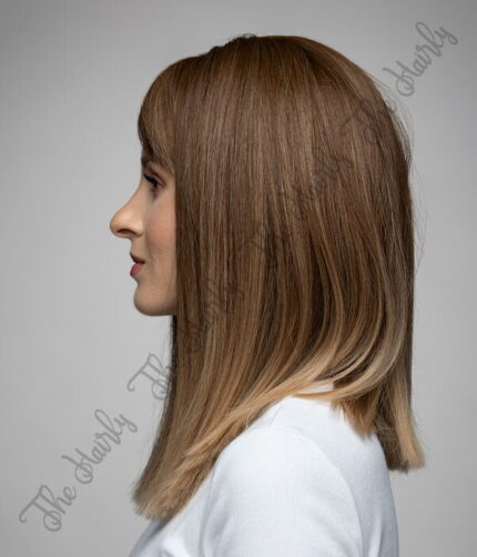 Peruka syntetyczna kleopatra jasny brąz ombre blond - obrazek 3