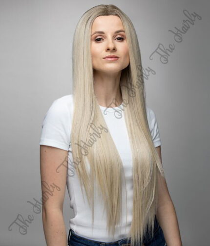 front lace blond długa prosta