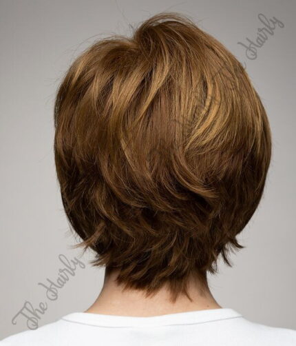 Peruka syntetyczna ciemny blond z pasemkami - obrazek 4