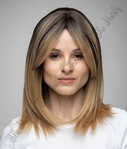 Ciepły blond z pasemkami peruka top model