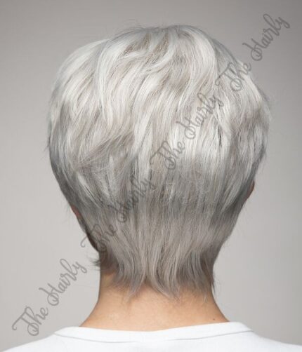 Peruka 50% włos naturalny, 50% włos syntetyczny, platynowy blond - obrazek 4