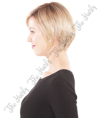 Tupet syntetyczny mono top front lace 15cm - ręcznie szyty - obrazek 4