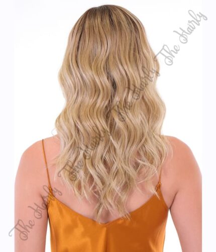 Tupet syntetyczny falowany mono top 100% ręcznie szyty 46cm - obrazek 4