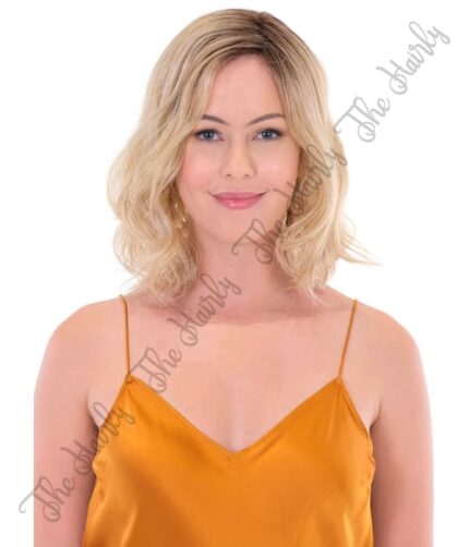 tupet syntetyczny blond z odrostem