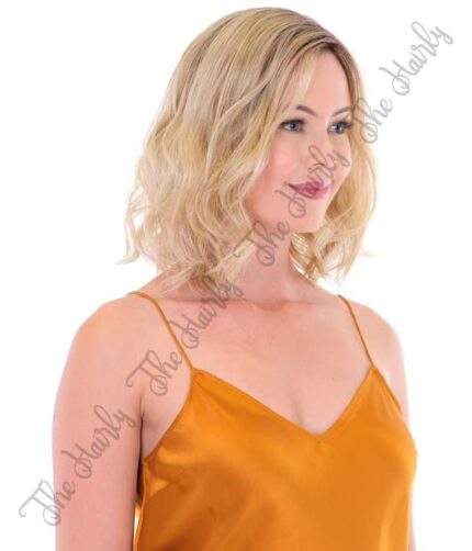 tupet syntetyczny blond z odrostem