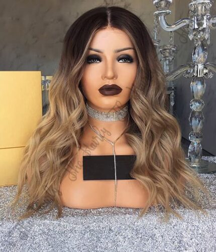 peruka naturalna ombre