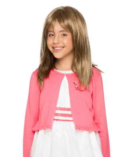 Peruka dziecięca syntetyczna Alyssa V-Mono | czepek mono top - obrazek 3