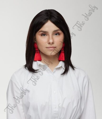 Peruka naturalna Diamond | czepek mono top lace front 100% ręcznie tkany - obrazek 4