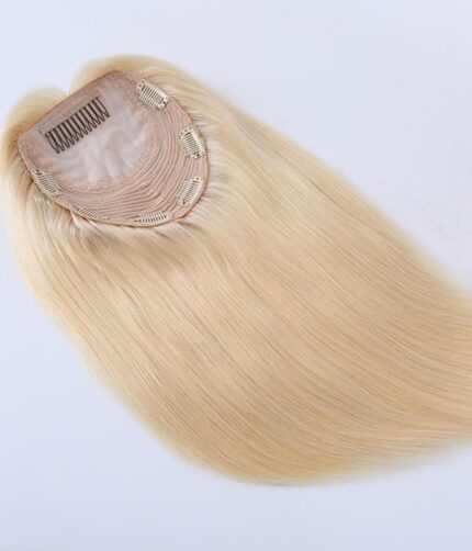 Tupet naturalny z mikroskórą kolor 613 - 51cm - obrazek 6