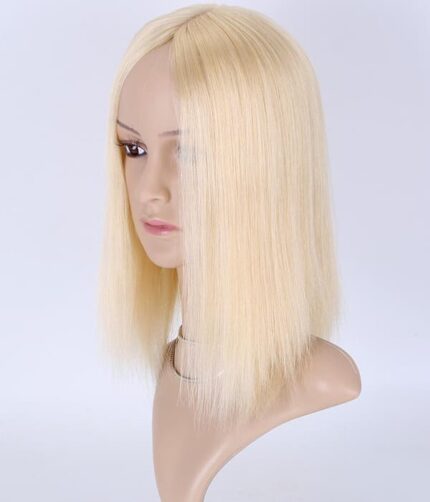 Tupet naturalny z mikroskórą kolor 613 - 31cm - obrazek 5