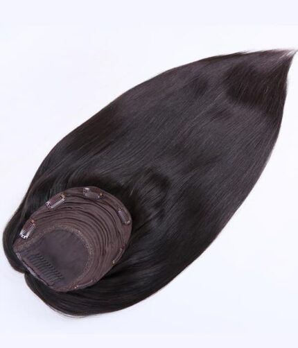 Tupet naturalny z mikroskórą kolor czarny - obrazek 5