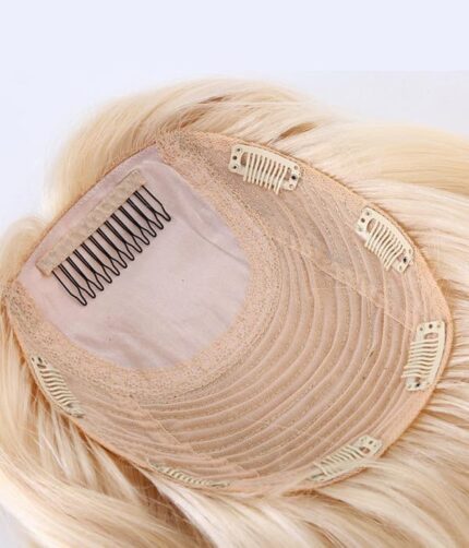 Tupet naturalny z mikroskórą kolor blond 60 - obrazek 5