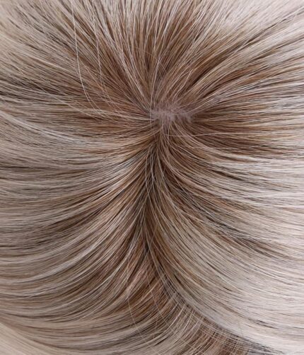 Tupet naturalny z mikroskórą kolor popielaty blond z mysim odrostem - obrazek 5