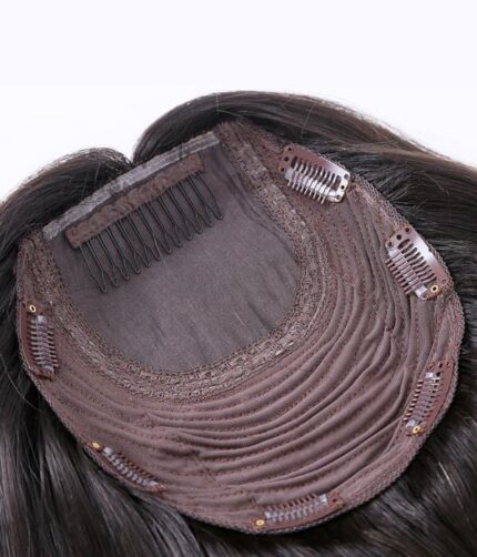 Tupet naturalny z mikroskórą kolor czarny - obrazek 4