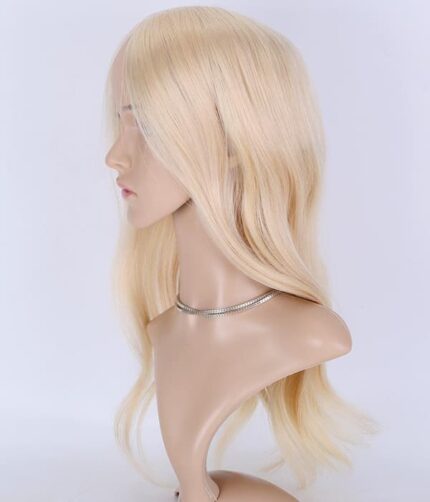 Tupet naturalny z mikroskórą kolor blond 60 - obrazek 4