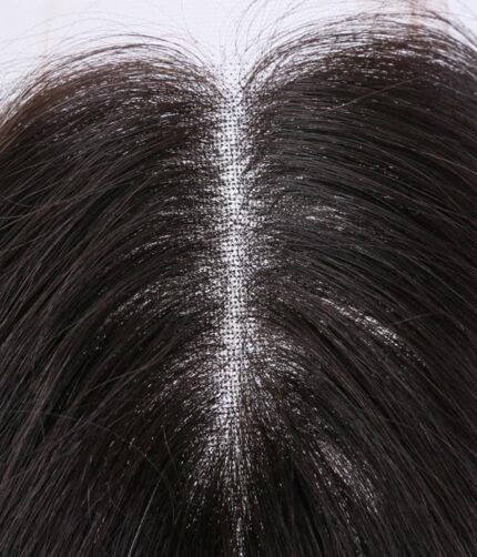 Tupet naturalny lace front mono kolor czarny - obrazek 4
