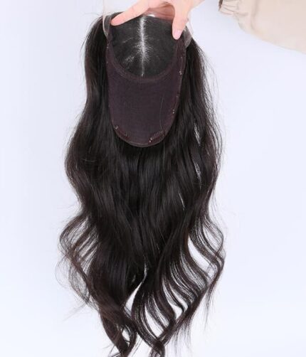 Tupet naturalny lace front mono kolor czarny - obrazek 3