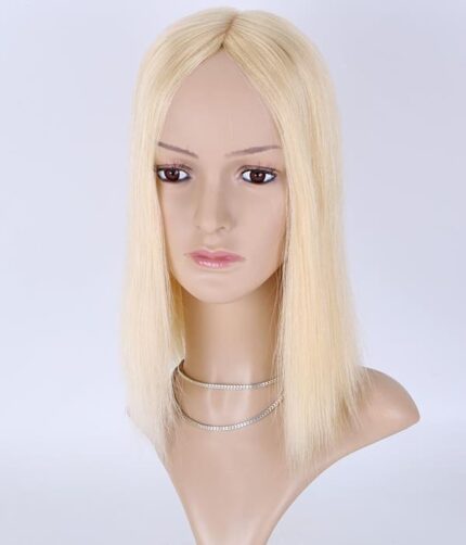 Tupet naturalny z mikroskórą kolor 613 - 31cm - obrazek 3