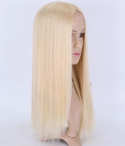 Tupet naturalny z mikroskórą kolor 613 - 51cm - obrazek 3