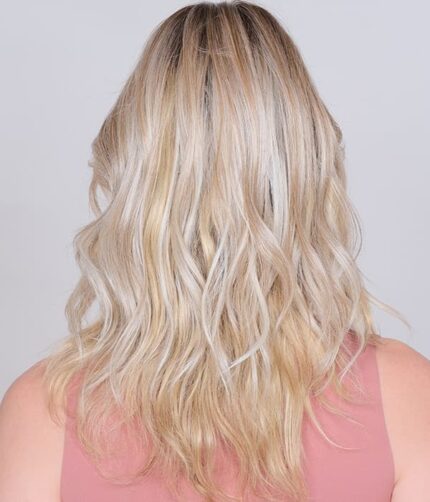 Tupet syntetyczny falowany z grzywką lace front Peerless 16 mono top 41cm - ręcznie szyty - obrazek 5