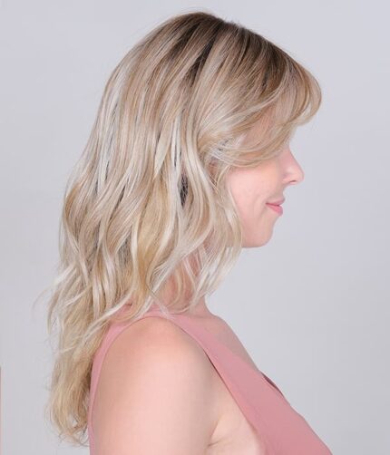 Tupet syntetyczny falowany z grzywką lace front Peerless 16 mono top 41cm - ręcznie szyty - obrazek 3