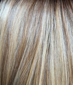 caramel blonde rooted