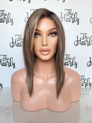 Peruka Kushikamana 18 syntetyczna front lace Brown Sugar Sweetcream