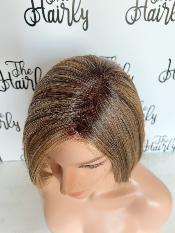 Peruka Kushikamana 18 syntetyczna front lace Brown Sugar Sweetcream - obrazek 3