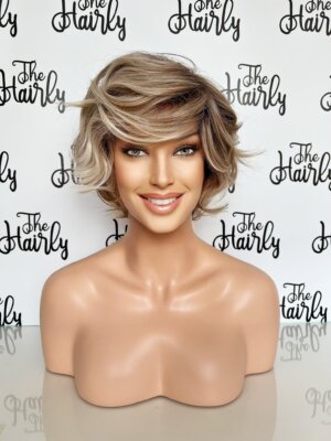 Peruka Monroe 100% ręcznie szyta syntetyczna front lace Milkshake Blond