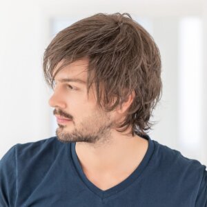 Peruka męska syntetyczna JOHNNY (Z przedłużonym Lace Front) - obrazek 2