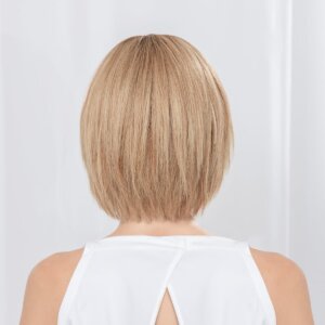 Peruka naturalna krótka JADORE Deluxe (100% Remy Human Hair, 100% Ręcznie Tkana) - obrazek 3