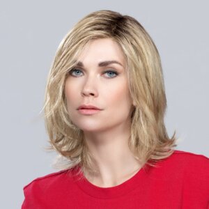 Peruka syntetyczna półdługa LUCKY Mono Part (Z wbudowanym przedziałkiem i Lace Frontem) - obrazek 5