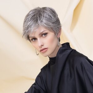 Peruka syntetyczna krótka TACT Soft (100% Ręcznie Tkana, Ear-to-Ear Lace Front) - obrazek 2