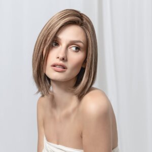 Peruka naturalna półdługa YARA Mono (100% Włos Naturalny, Mono Top, Lace Front) - obrazek 3
