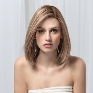 Peruka naturalna półdługa YARA Mono (100% Włos Naturalny, Mono Top, Lace Front)
