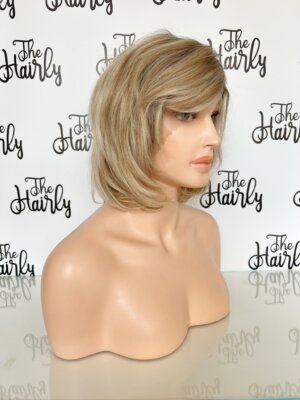 Peruka naturalna Maria front lace z częściowym monofilamentem kolor blond z odrostem - obrazek 2